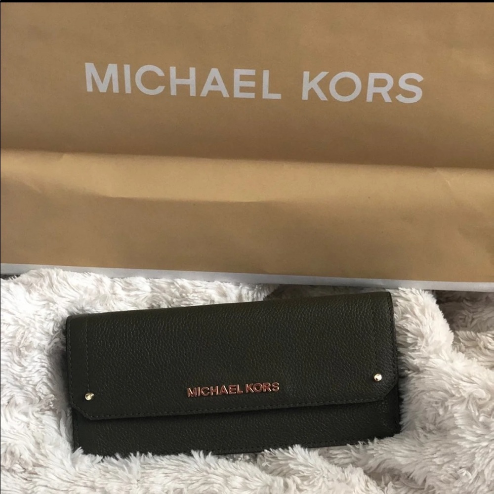 Army green mk wallet